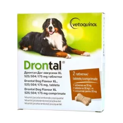   Drontal Dog Flavour XL Antiparazitar intern pentru câini 2 tablete