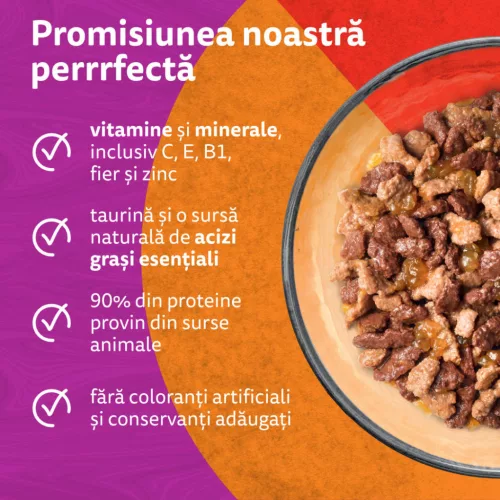 Whiskas Duo Hrană umedă pentru pisici adulte cu mix de carne 4x85 g