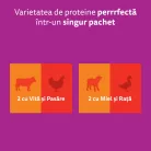 Whiskas Duo Hrană umedă pentru pisici adulte cu mix de carne 4x85 g