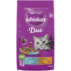 Whiskas Duo Hrană uscată pentru pisici adulte cu ton și pui 1,4 kg