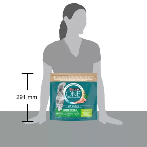 Purina One Indoor Hrană uscată pentru pisici adulte cu curcan și cereale 1,4 kg