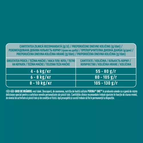 Purina One Sterilcat Hrană uscată pentru pisici sterilizate cu somon și grâu 1,4 kg