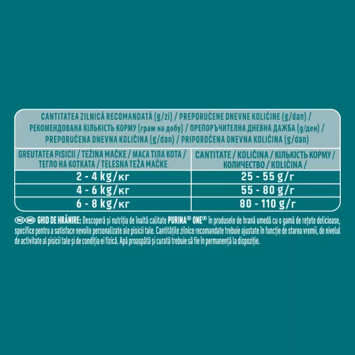 Purina One Indoor Hrană uscată pentru pisici adulte cu curcan și cereale 750 g