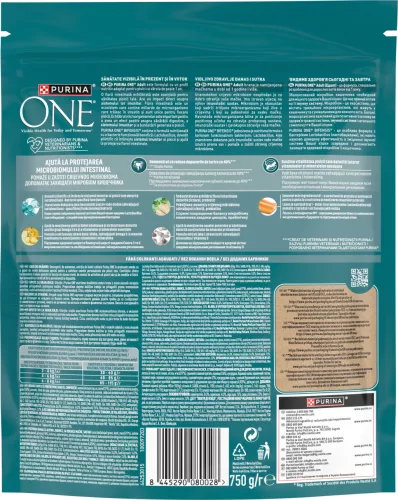 Purina One Hrană uscată pentru pisici adulte cu somon și cereale 750 g