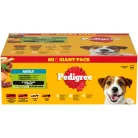 Pedigree Hrană umedă pentru câini adulți, cu selecții de carne în sos 80 x 100 g