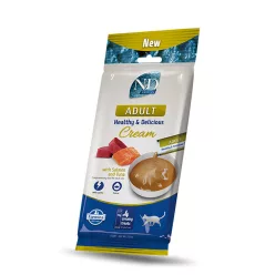   N&D Ocean Recompense cremoase pentru pisici cu somon și ton 4 x 15 g