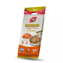   N&D Quinoa Skin & Coat Recompense cremoase pentru pisici cu somon 4 x 15 g