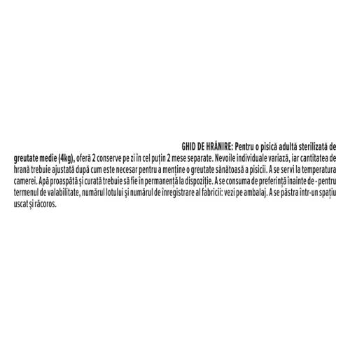 Pro Plan Sterilised Maintenance Hrană umedă pentru pisici adulte, cu pui 85 g