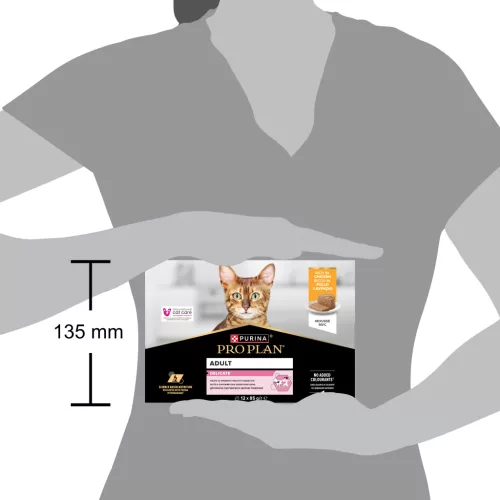 Pro Plan Delicate Digestion Hrană umedă pentru pisici adulte, cu pui 12 x 85 g