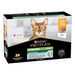   Pro Plan Sterilised Maintenance Hrană umedă pentru pisici adulte, cu pui 12 x 85 g