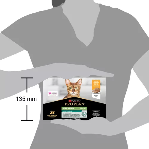 Pro Plan Sterilised Maintenance Hrană umedă pentru pisici adulte, cu pui 12 x 85 g