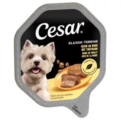   Cesar Hrană umedă pentru câini adulți, cu pui și curcan 150 g