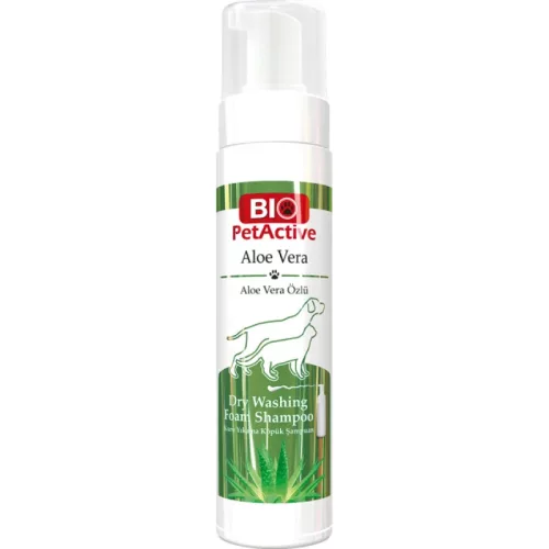 BioPet Active Șampon uscat pentru câini și pisici cu extract de aloe vera 200 ml