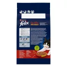 Felix Doubly Delicious Hrană uscată pentru pisici adulte, cu pui şi vită 1,4 kg