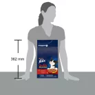 Felix Doubly Delicious Hrană uscată pentru pisici adulte, cu pui şi vită 1,4 kg