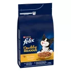 Felix Doubly Delicious Hrană uscată pentru pisici adulte, cu pui şi curcan 1,4 kg